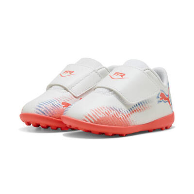 Botas de fútbol FUTURE 8 PLAY TT infantiles PUMA White Black Glowing Red