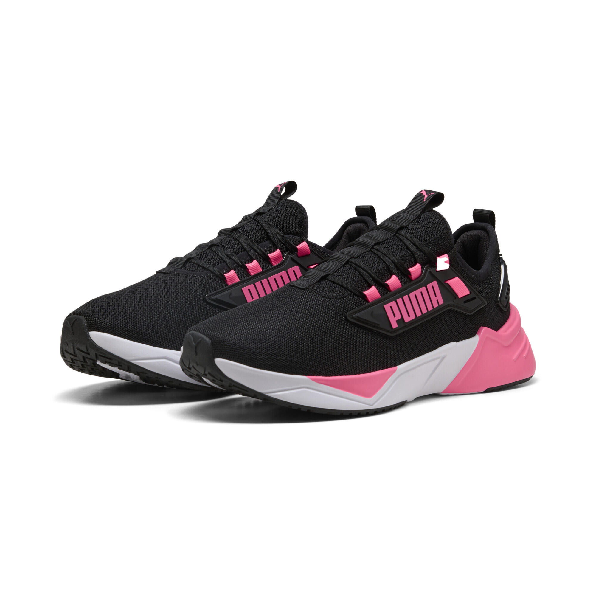 Puma - Chaussures De Running Retaliate 3 Unisexe Puma - Baskets - Blanc|noir|rose - Decathlon