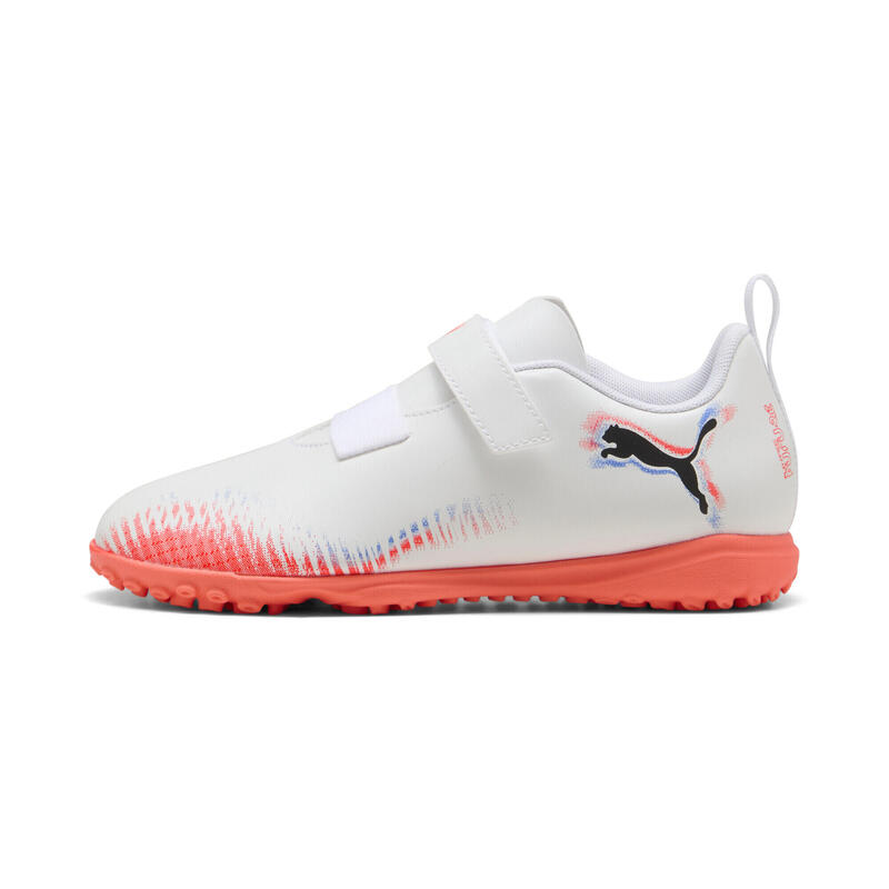 Młodzieżowe buty piłkarskie FUTURE 8 PLAY TT PUMA White Black Glowing Red