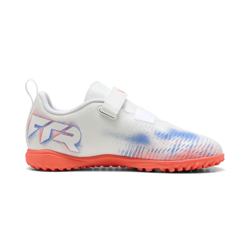 Młodzieżowe buty piłkarskie FUTURE 8 PLAY TT PUMA White Black Glowing Red