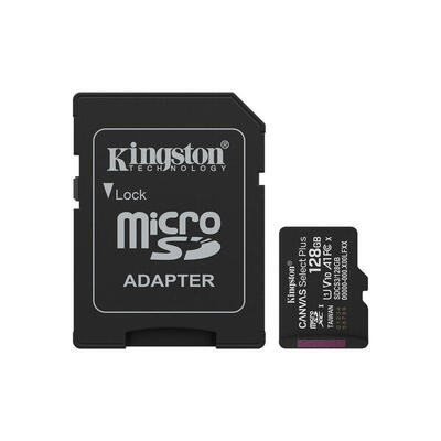 Scheda Di Memoria Micro SD con Adattatore Kingston SDCS3/128GB 128 GB