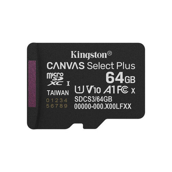 Mikro SD Speicherkarte mit Adapter Kingston SDCS3/64GBSP 64 GB