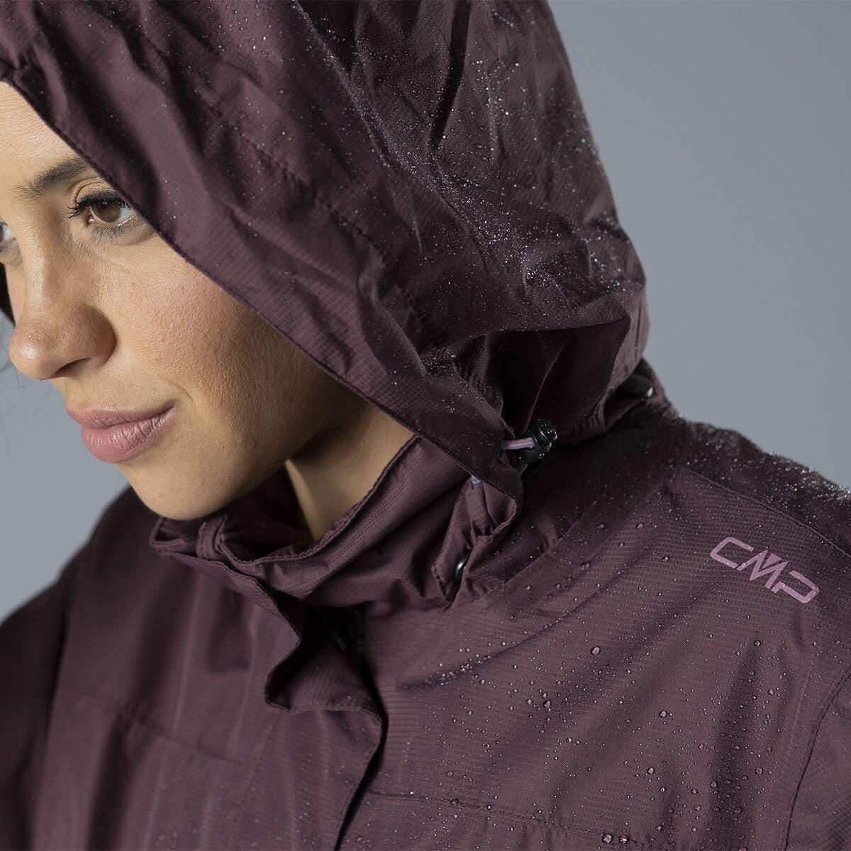 Giacca impermeabile con cappuccio e bottoni a pressione da donna CMP 5/5