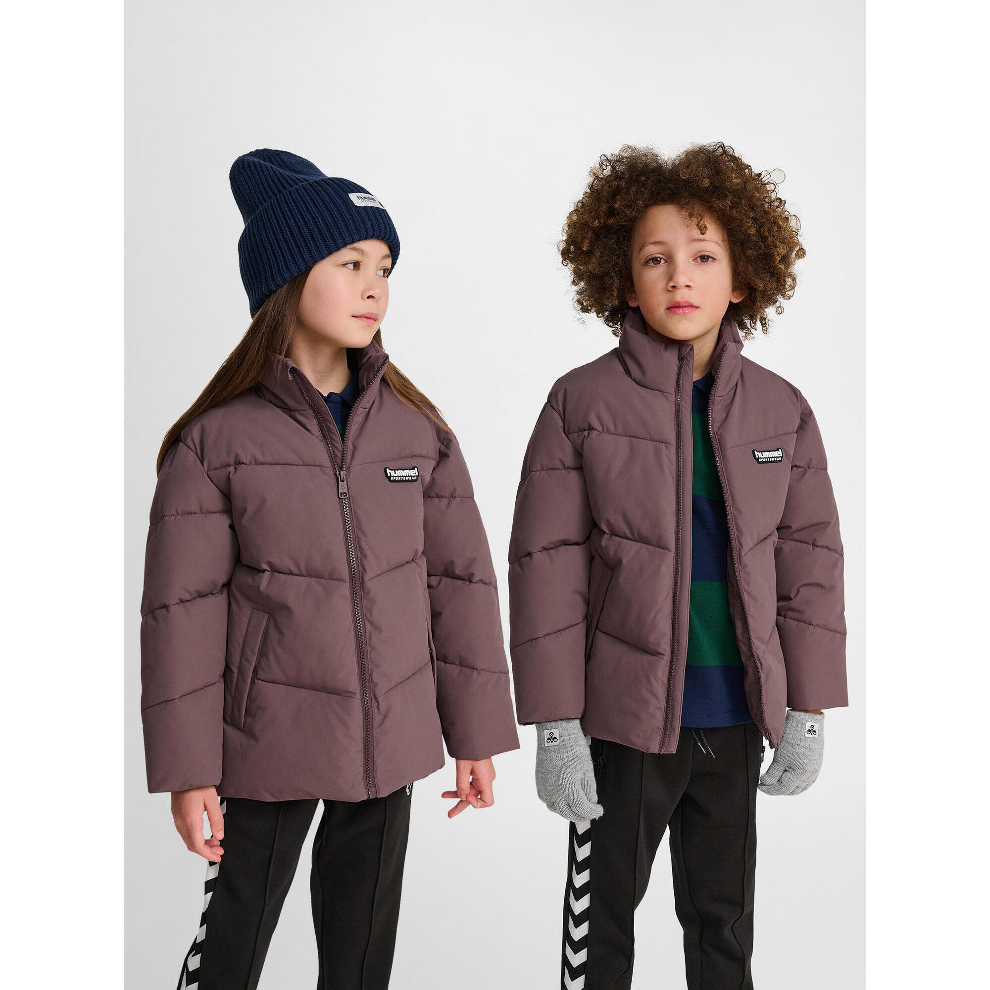 Hummel - Fermeture Éclair Combinaison Hmljr Puffer Enfant Hummel - Veste - Gris|marron - Decathlon