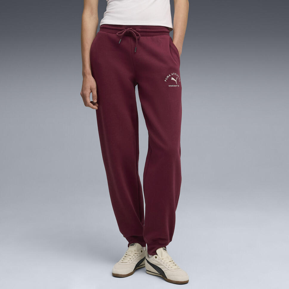 Damskie spodnie dresowe PUMA Class Comfort PUMA Ruby Shimmer Red
