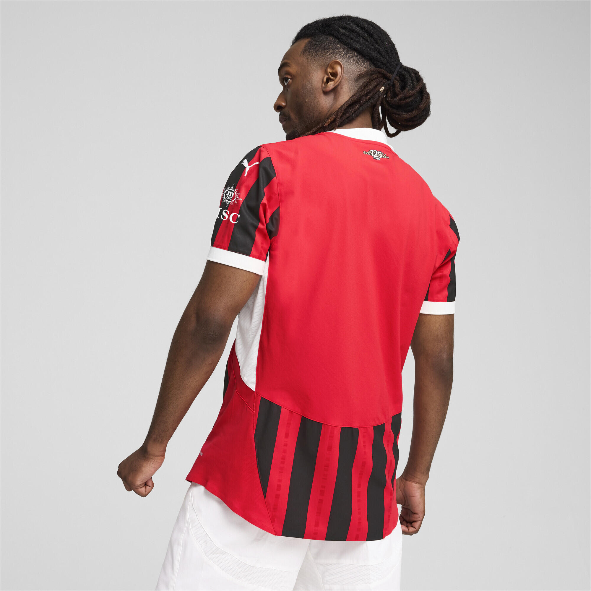 AC Milan 24/25 Authentic thuisshirt voor heren PUMA For All Time Red Black 5/7