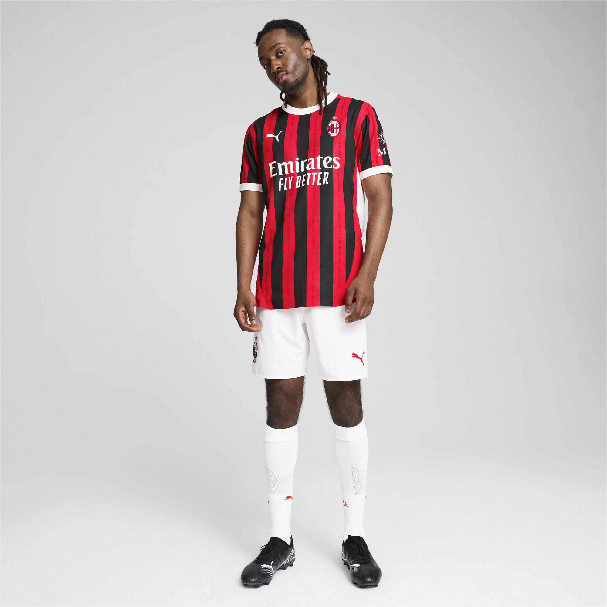 AC Milan 24/25 Authentic thuisshirt voor heren PUMA For All Time Red Black 6/7