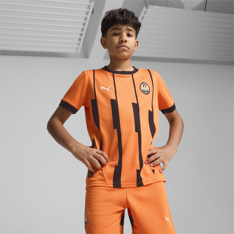 Młodzieżowa koszulka domowa FC Shakhtar Donetsk 24/25 PUMA Rickie Orange Black