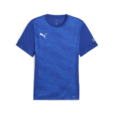Individual padel grafisch shirt voor heren puma vivid blue white