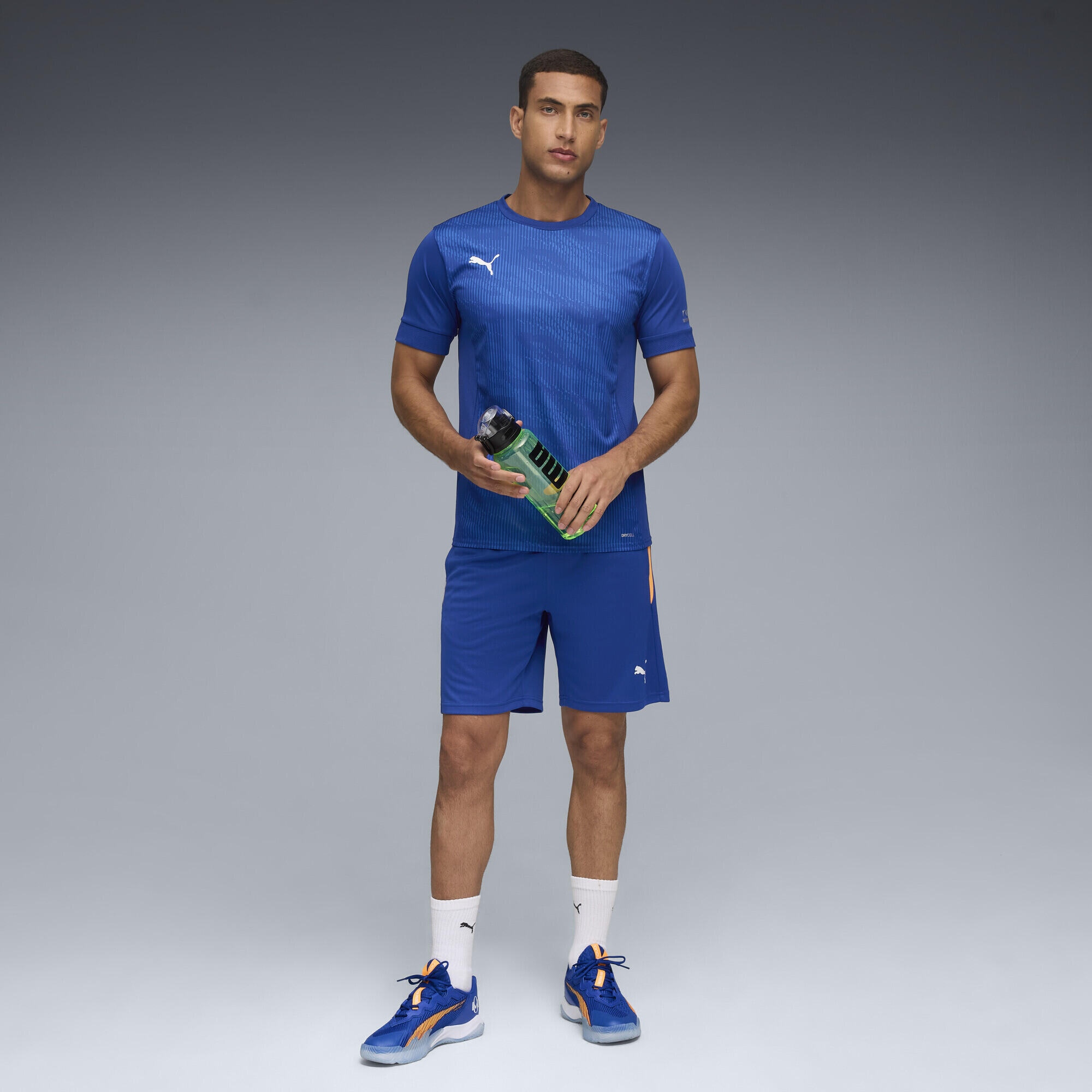 Individual Graphic Padeltrikot Herren PUMA Vivid Blue White 4/5
