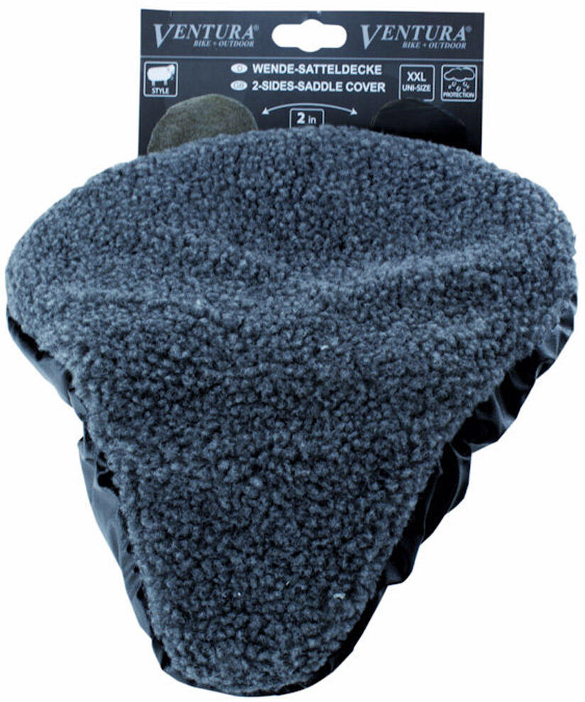 Tapis de selle Peau de Mouton / Skaï (Utilisable des deux côtés) 2/2