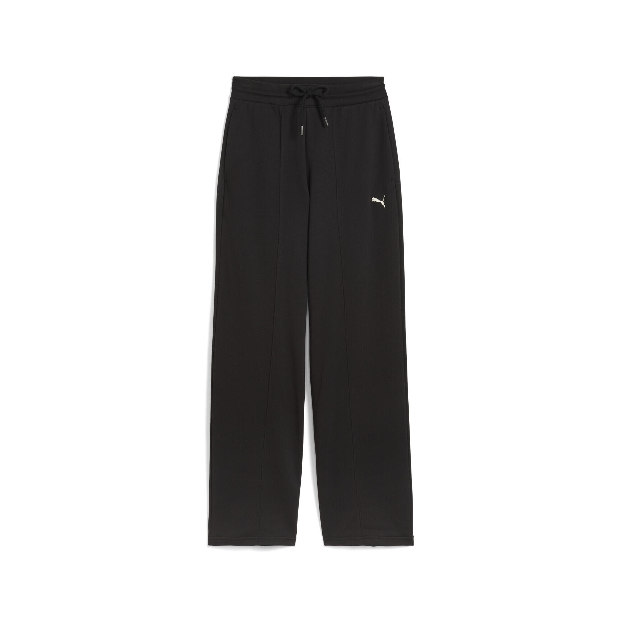 Damskie spodnie PUMA Class o prostym kroju z wysokim stanem PUMA Black