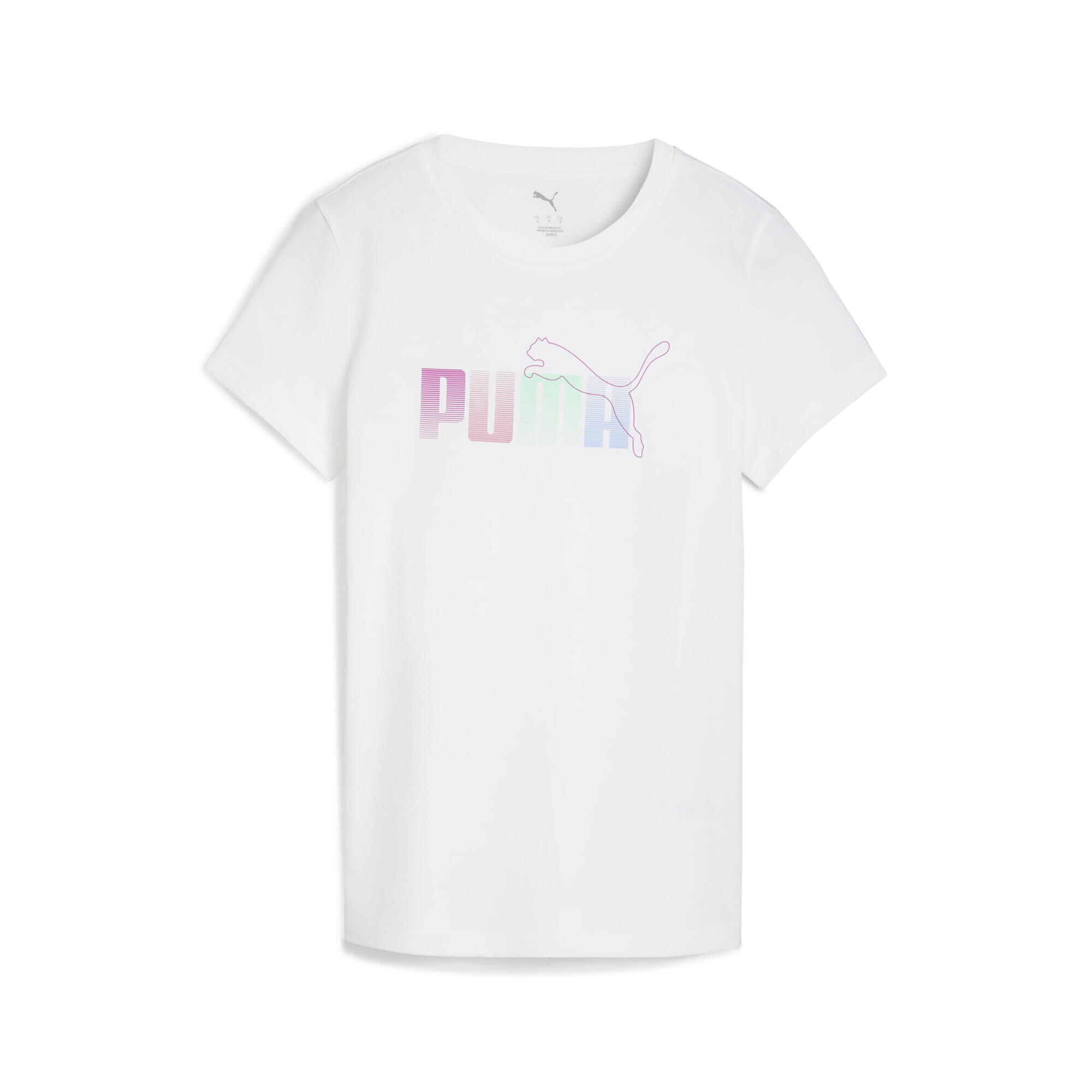 Puma - T-shirt À Motifs Superposés Femme Puma - T-shirt Manches Courtes - Blanc - Decathlon