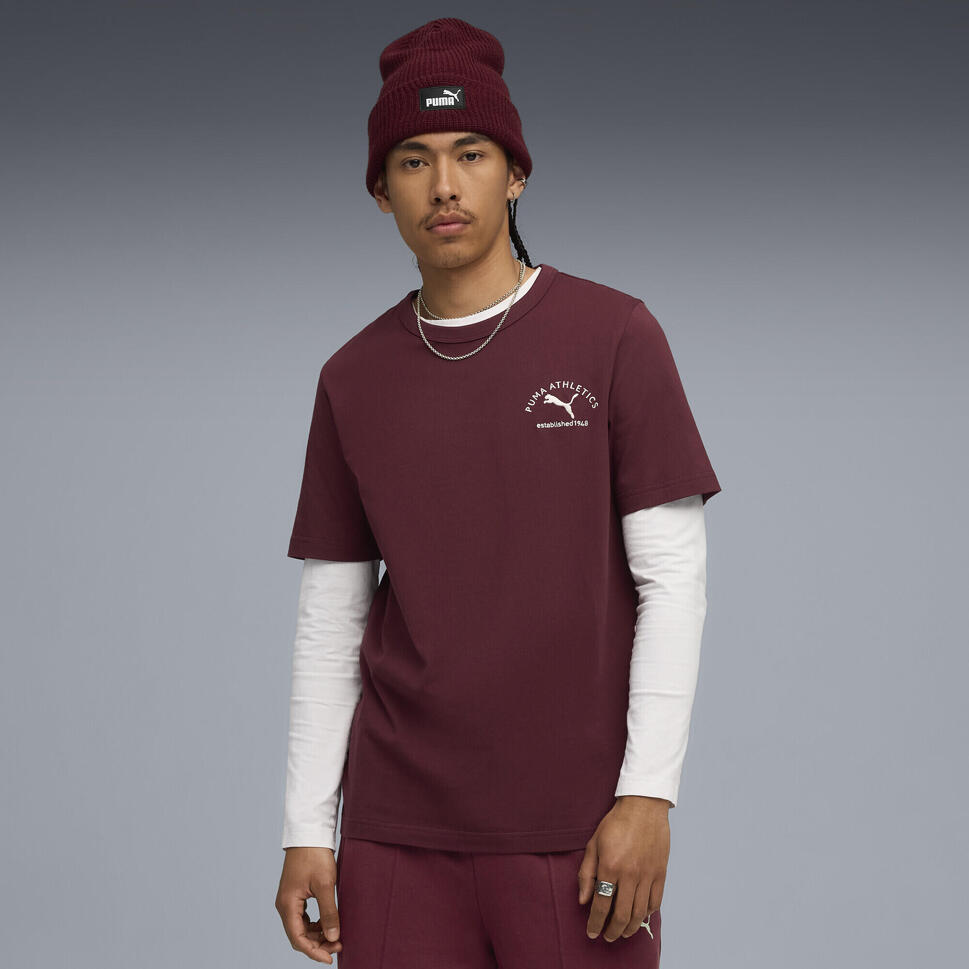 Męska koszulka PUMA Class z grafiką PUMA Ruby Shimmer Red