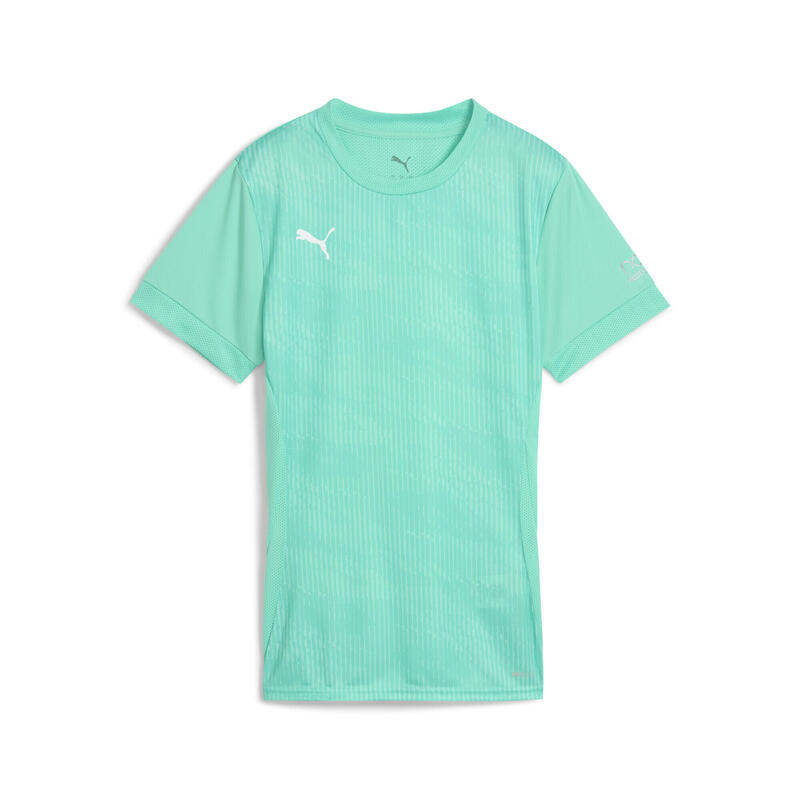 Damska koszulka Individual Padel z grafiką PUMA Aquatic White Green