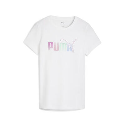 Graphic stacked t-shirt voor dames puma