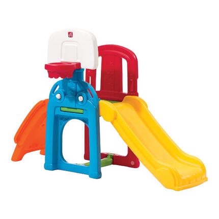 Game Time Sports Climber Speeltoestel voor Kinderen, Glijbaan, Basketbal.