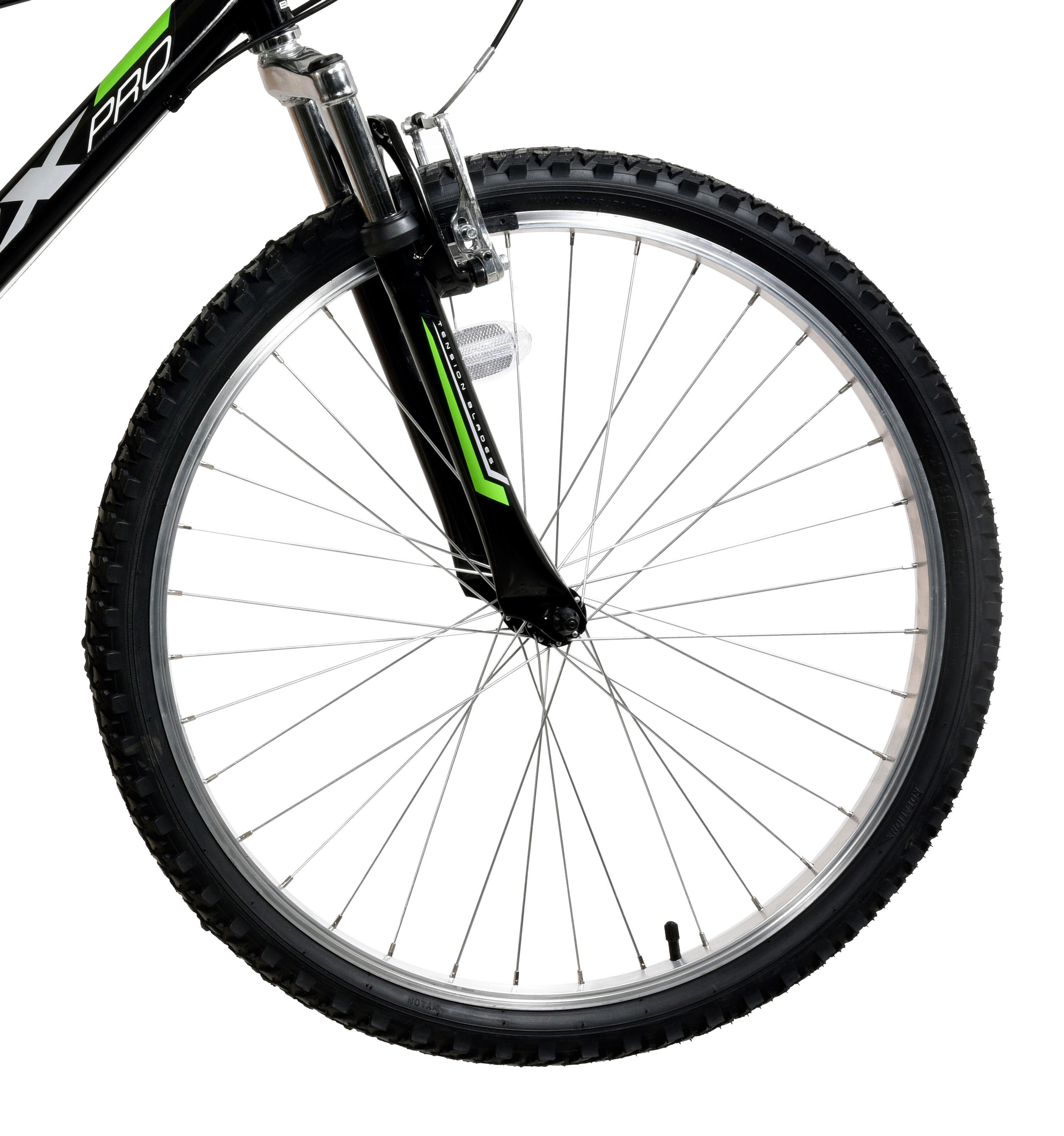 Basis MRX Pro Adult's Hardtail Mountain Bike, 26In Wheel - Black/Green 2/5