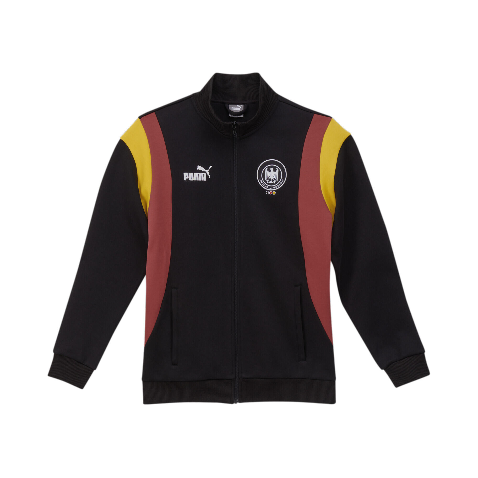 Giacca da corsa Deutscher Handball Bund Archive da uomo PUMA Black White 1/3