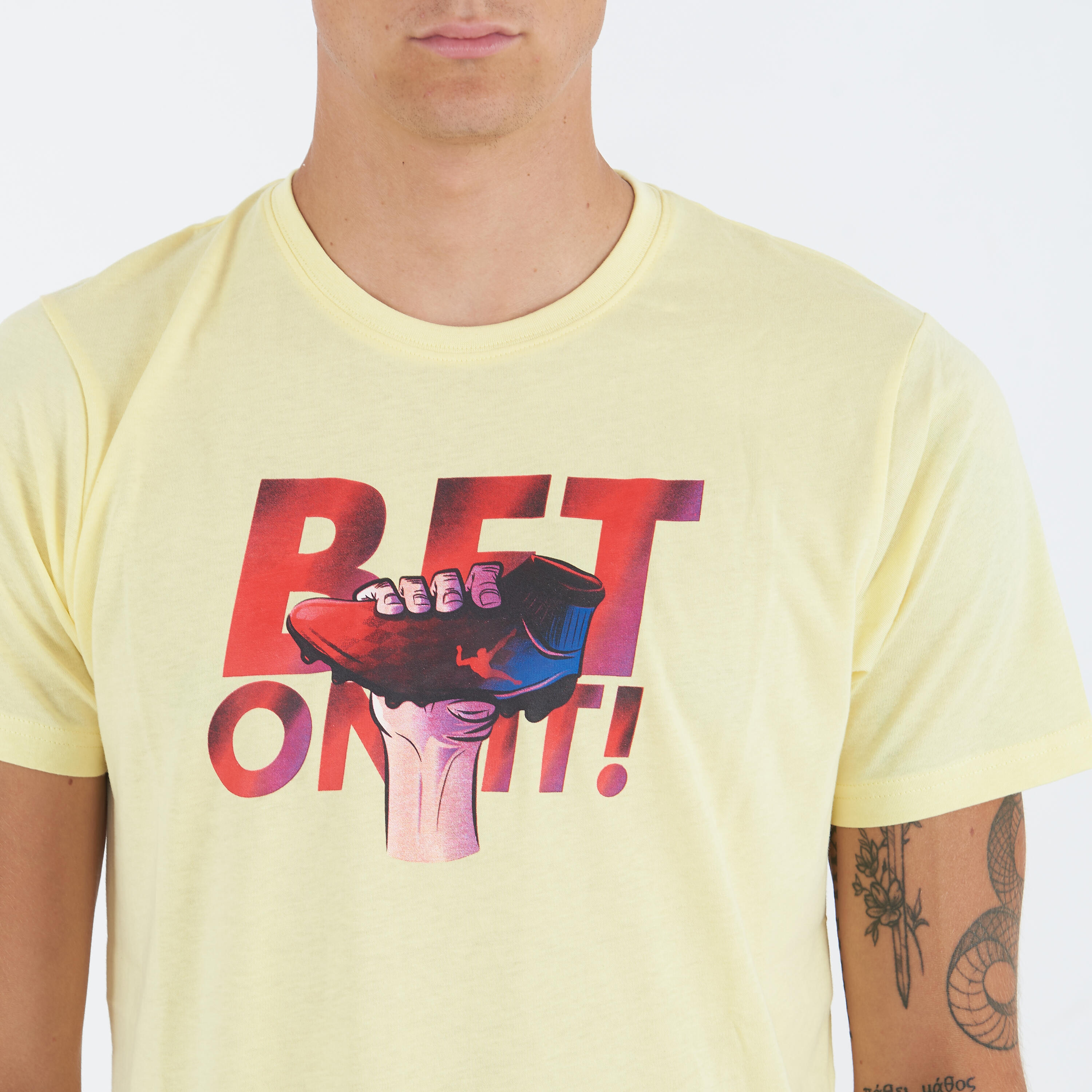 T-shirt en coton imprimé BETEL pour homme 3/4