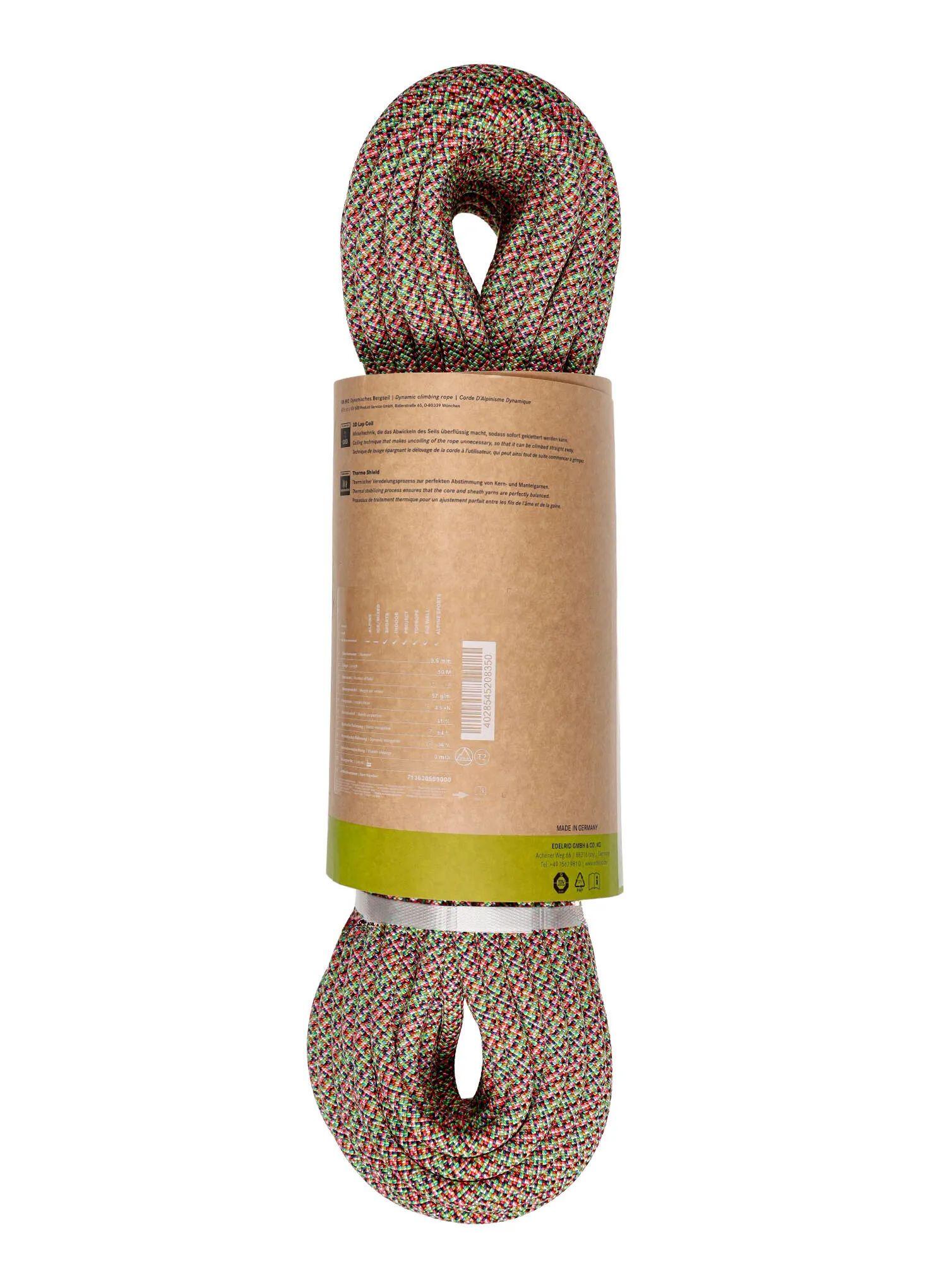 Corde d'escalade Edelrid Parrot 2R 9,6 mm 50 m 3/5