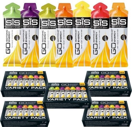 SCIENCE IN SPORT Energiegel Go Isotonic mix - 35x60 ml - Variatie pack bundel