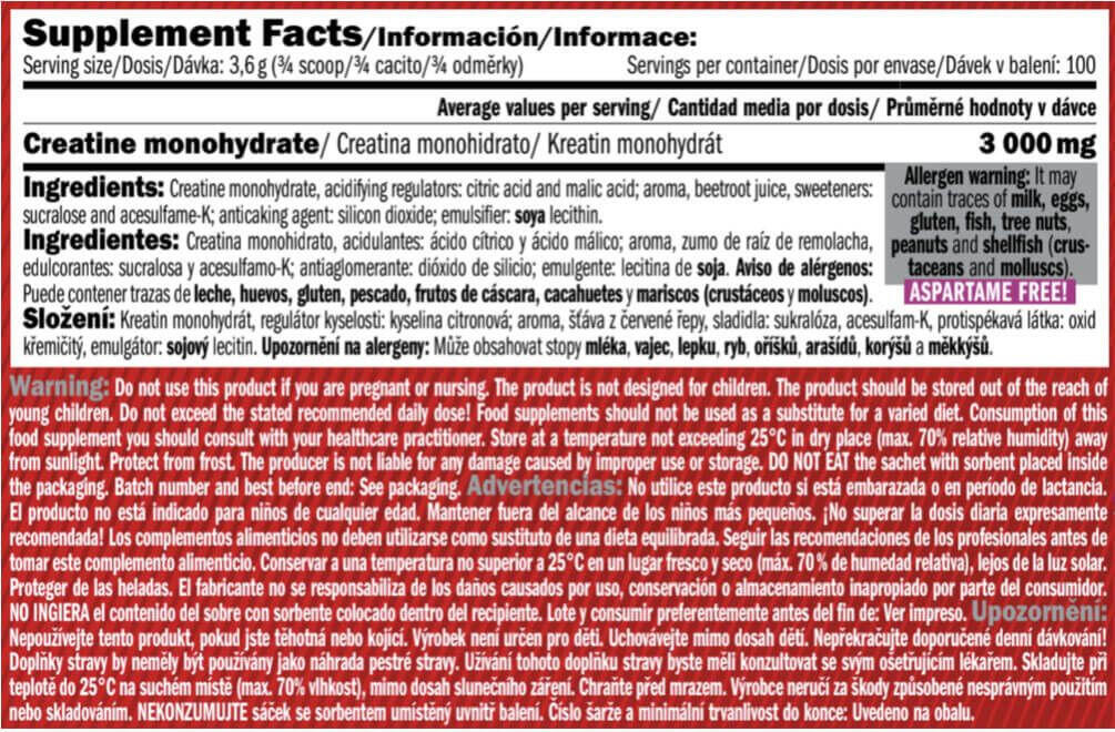 Creatine Monohydraat Drank - 360g Bosvruchten Amix Nutrition 3/4