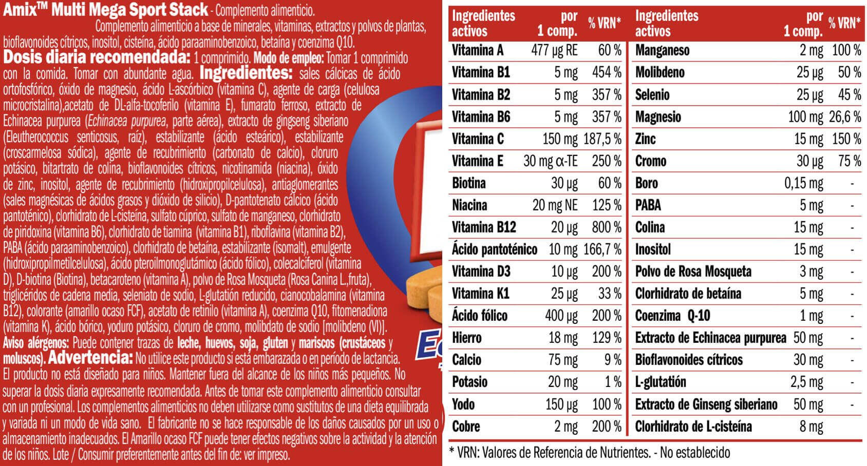 Multi Mega - 30 caps de Amix Nutrition 3/4