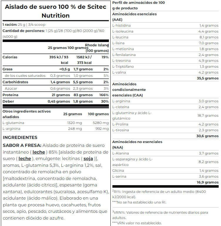 Whey isolate - 100% Whey Isolate - Fraise 4/5