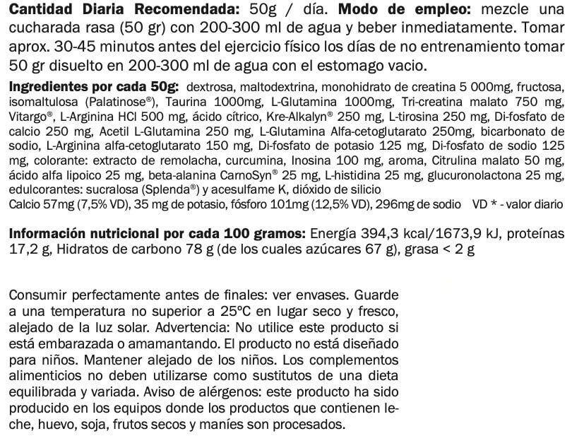 Cellu-max nitro shot - 1.8kg Orange de Amix Nutrition 3/4