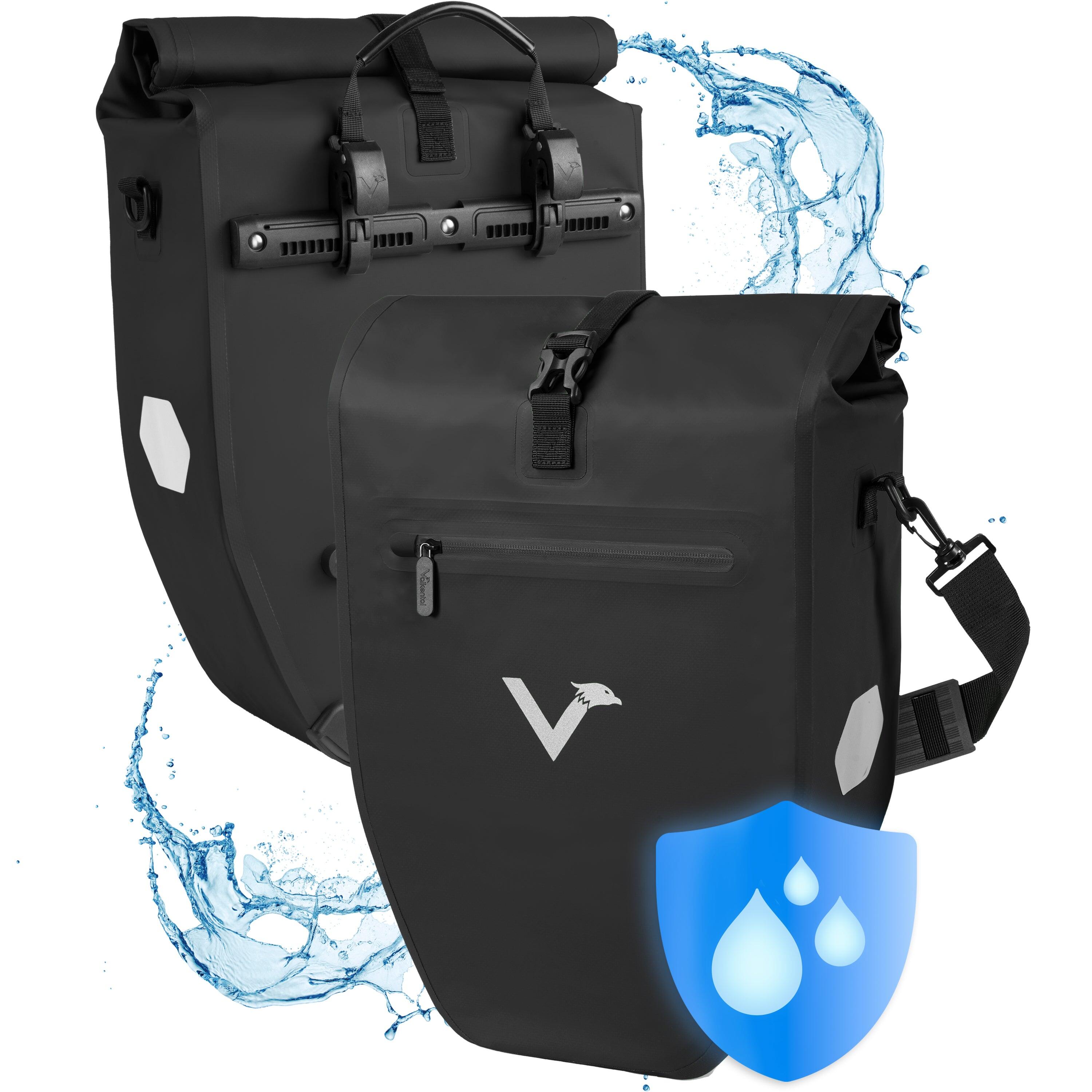 VALKENTAL Bike Pannier Set 2pcs Waterproof & Reflective 28L - Basic