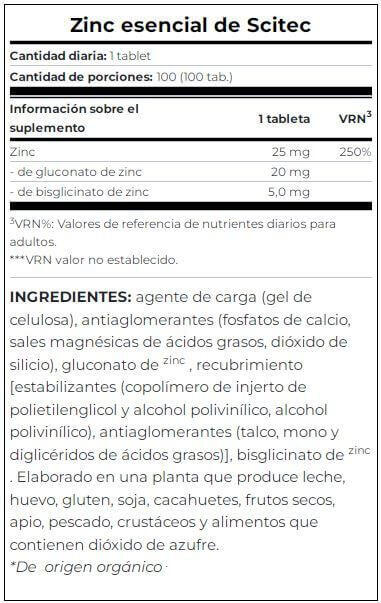 Zinc - 100 Comprimés 4/5