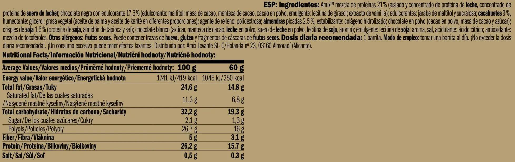 Barrita Tigger Crunchy Protein Bar - 60g Mazapán - Amix Nutrition 5/6