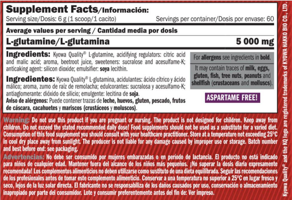 Glutamina Micro Powder Drink - 360g Frutas del Bosque Amix Nutrition 4/5