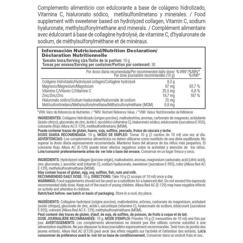 Collagen + MSM + Magnesium - 300g Sandias de la gelée de MM Supplements