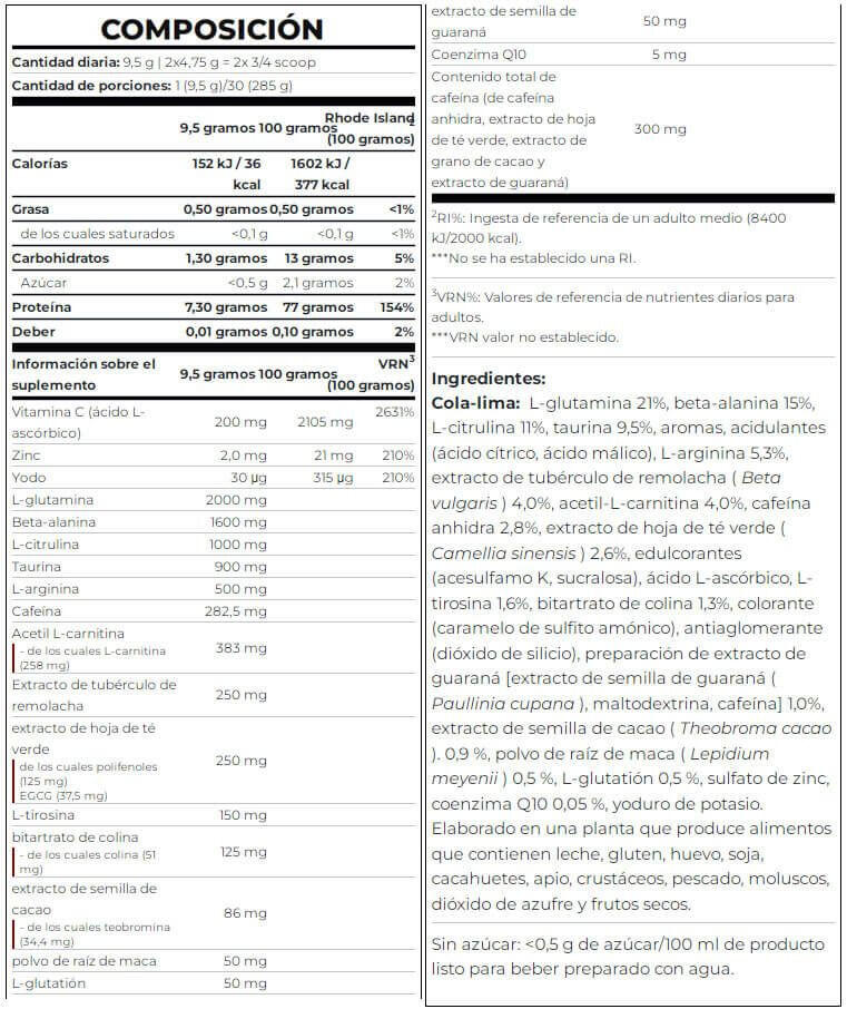 Preworkout | Superhero (285g) | Coca Lime 4/5