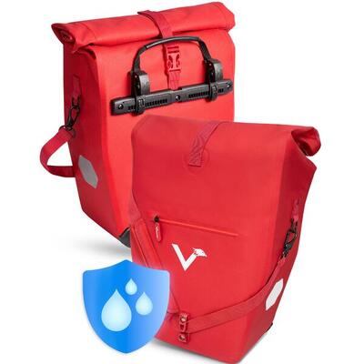 Fietstassen set van 2 2in1 met schoudertas 28l – ocean