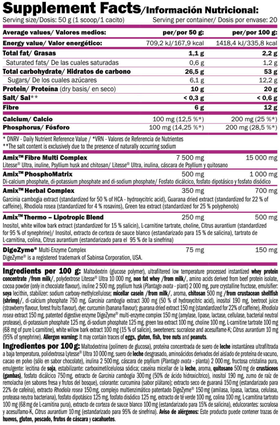 Amix Sustituto de Comida - Shake4 FIT & SLIM 1 kg 2/3