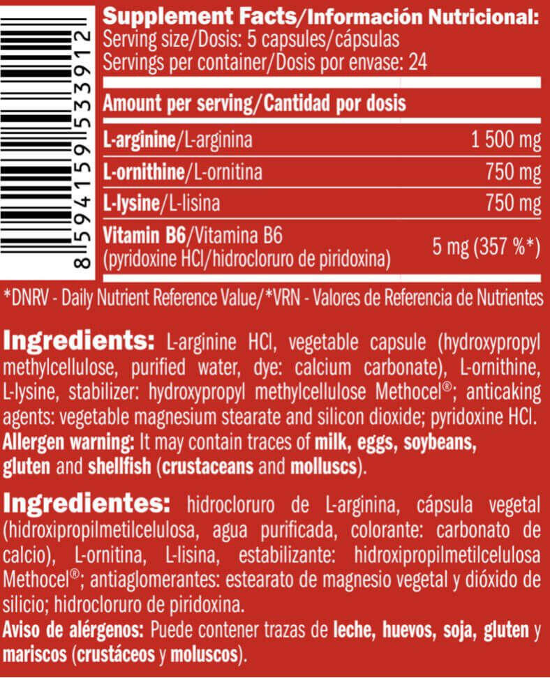 Maximum gh stimulant - 120 capsules de Amix Nutrition 5/6
