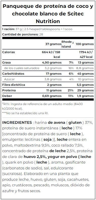 PROTEIN PANCAKE (1036gr) 4/5