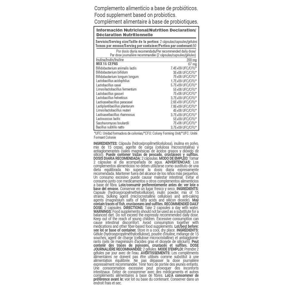 Probiotic - 100 capsules de Masmusculo Supplements 4/4