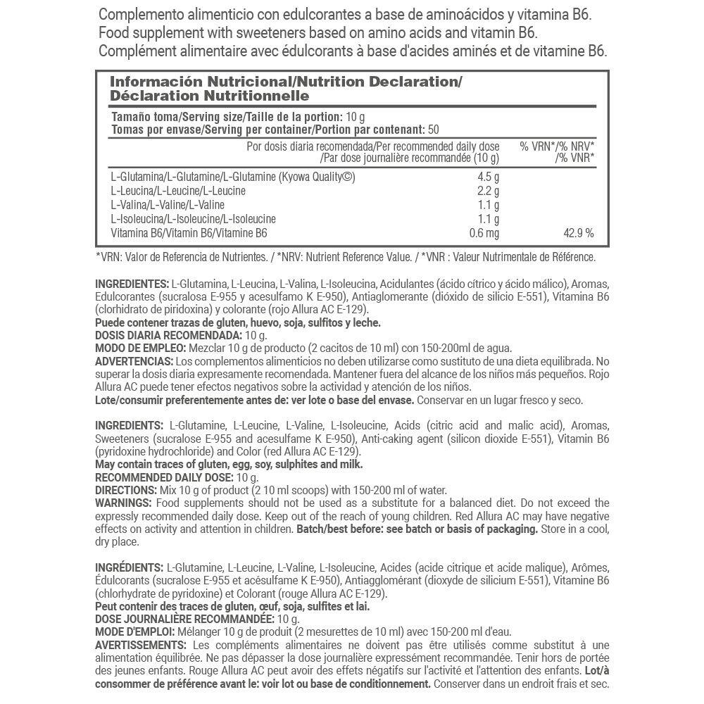 BCAA + L-Glutamine Kyowa® - 500g Sandias de la gelée de MASmusculo 5/6