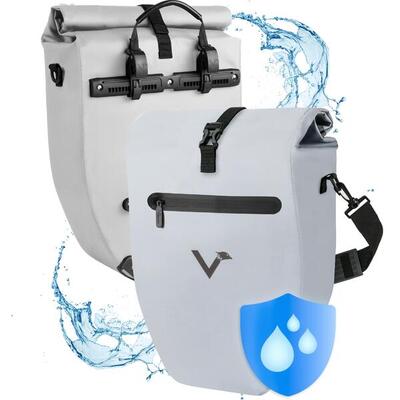 Borse bici x2 impermeabili e riflettenti 20L – Basic