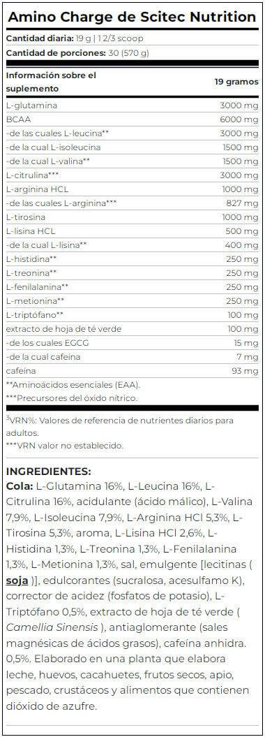 Aminoácidos - Carga De Aminoácidos (570g) - Cola 4/5