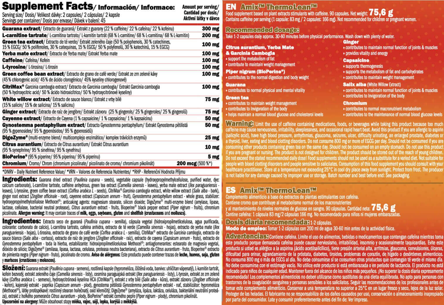 Amix Thermolean 90 Cápsulas 3/4