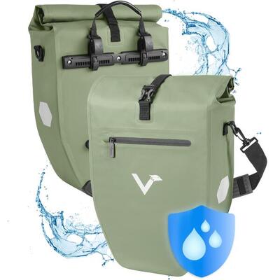 Fietstassen set van 2 waterdicht en reflecterend 20l – basic