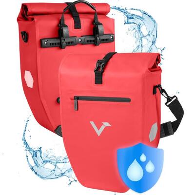 Borse bici x2 impermeabili e riflettenti 20L – Basic