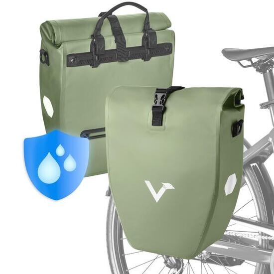Borse bici x2 impermeabili e riflettenti 20L – Basic
