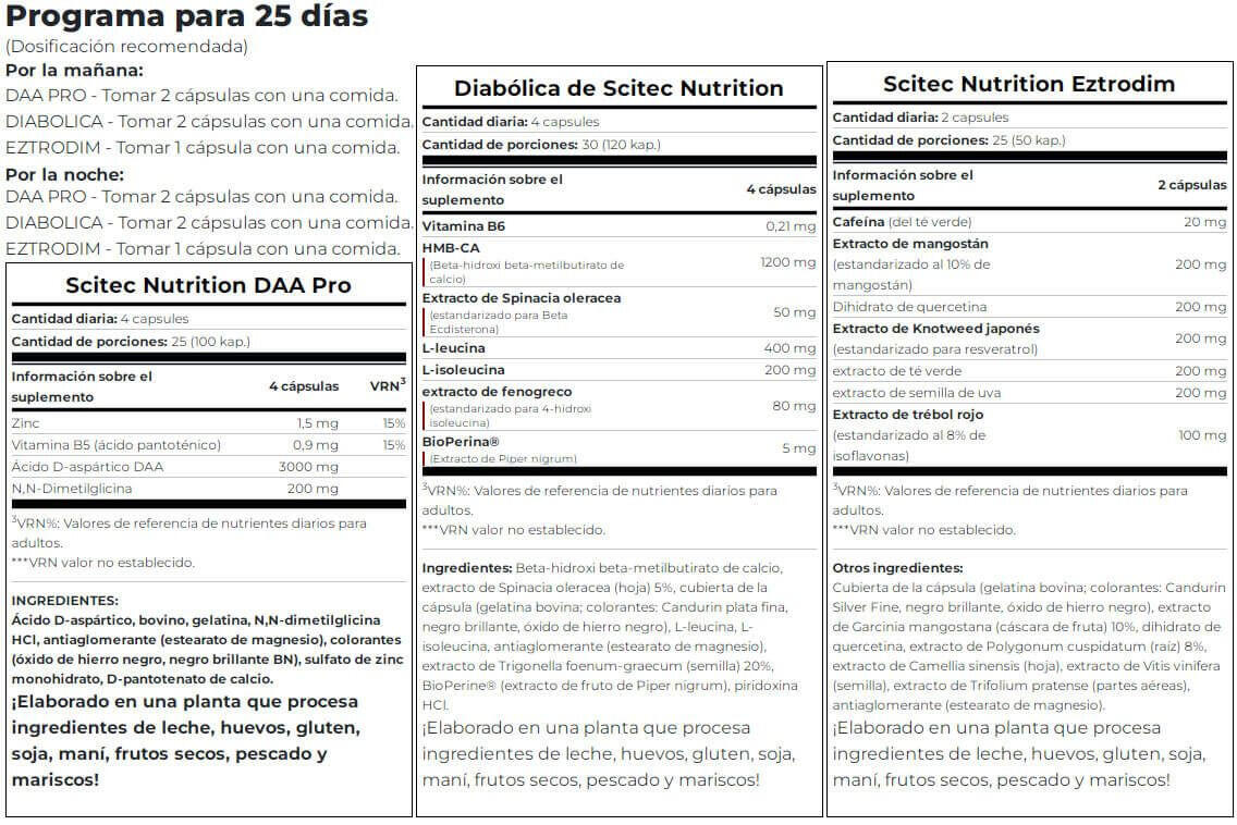 HOS Black Edition - 25 days de Scitec Nutrition 3/4