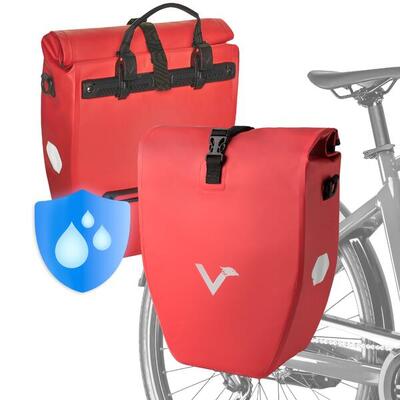 Borse bici x2 impermeabili e riflettenti 20L – Basic